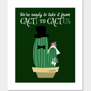 Cactus wedding announcement Posters and Art